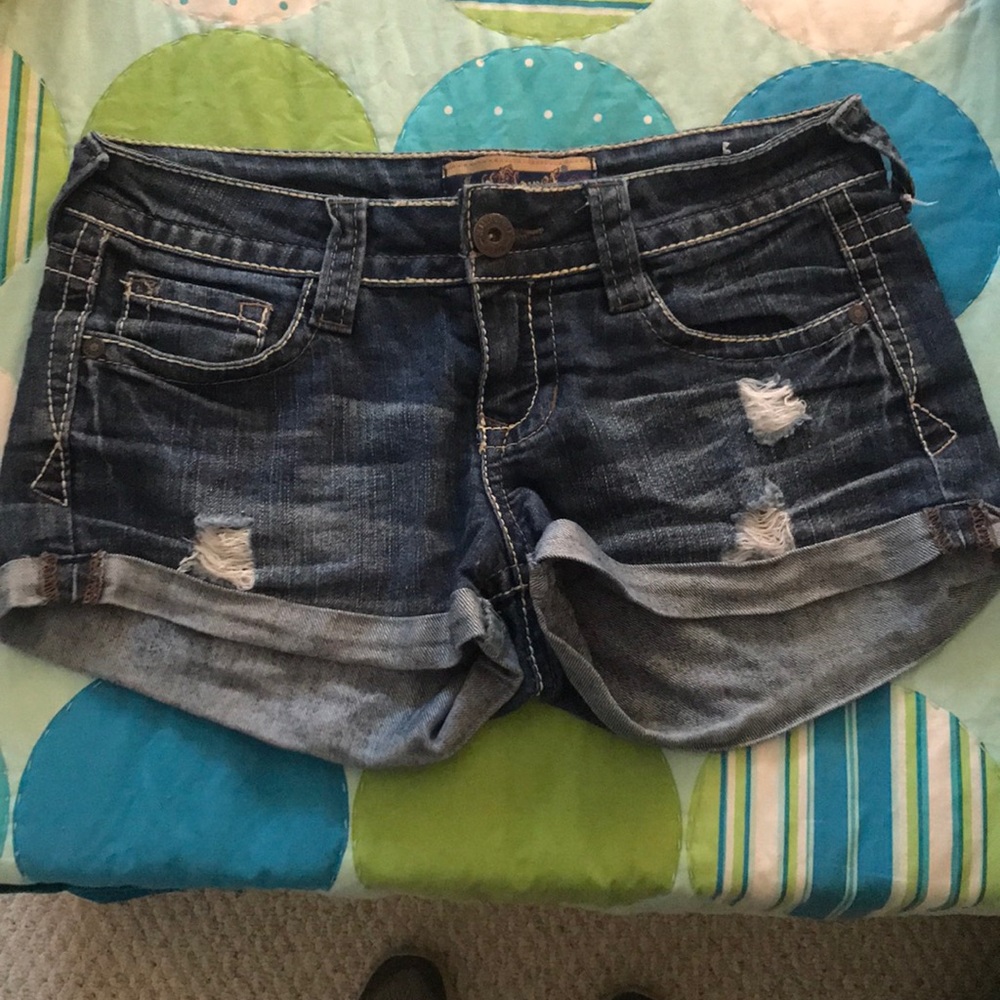 Denim shorts